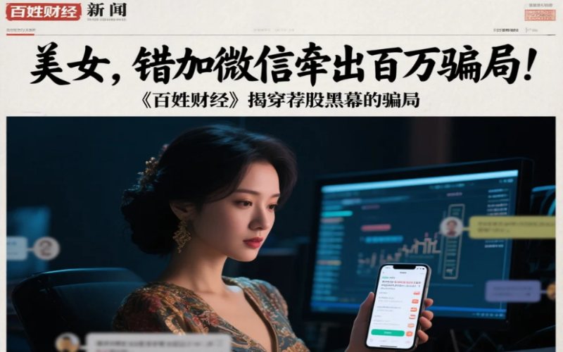 “美女”错加微信牵出百万骗局！《百姓财经》揭穿荐股黑幕的骗局